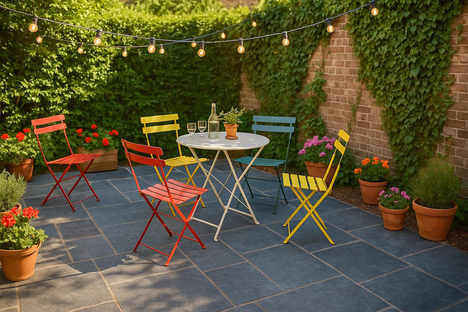 créer une terrasse esprit guinguette