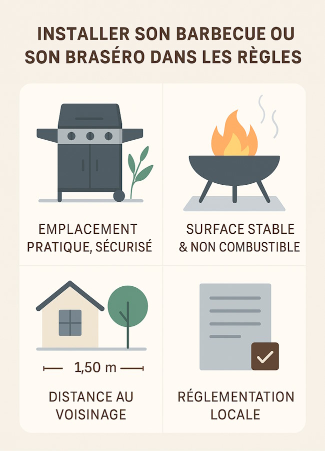 installer son barbecue règles