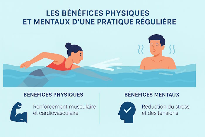 bénéfices physiques et mentaux natation