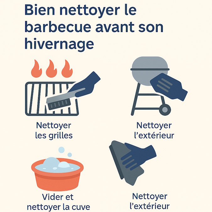nettoyer le barbecue avant d'hiverner