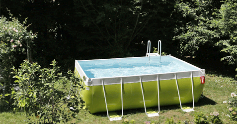 Photo de piscine hors sol autoportante Laghetto vert pomme