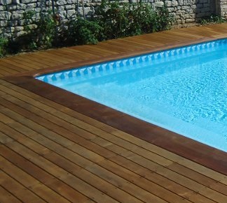 margelles pour piscine en bois - Piscine & Jardin