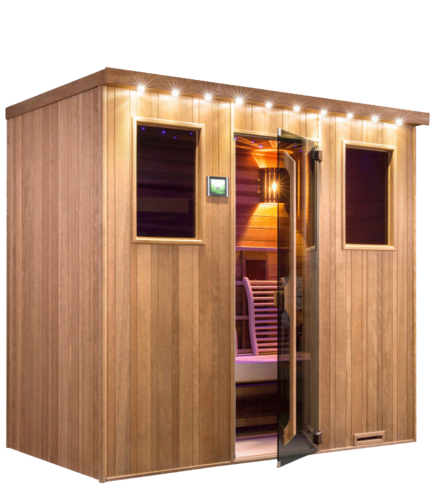 Sauna chaleur combi infrarouge piscine et jardin NPdC