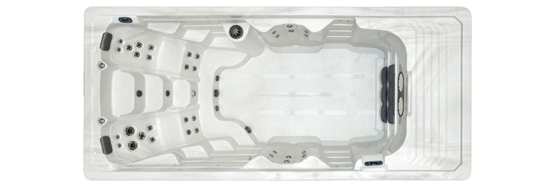 Spa de nage SUNRISE SWIM SPA 1700 DLX avec deux sièges de massage et nage à contrant double flux. Spa de nage SUNRISE SWIM SPA 1700 DLX avec deux sièges de massage et nage à contrant double flux.