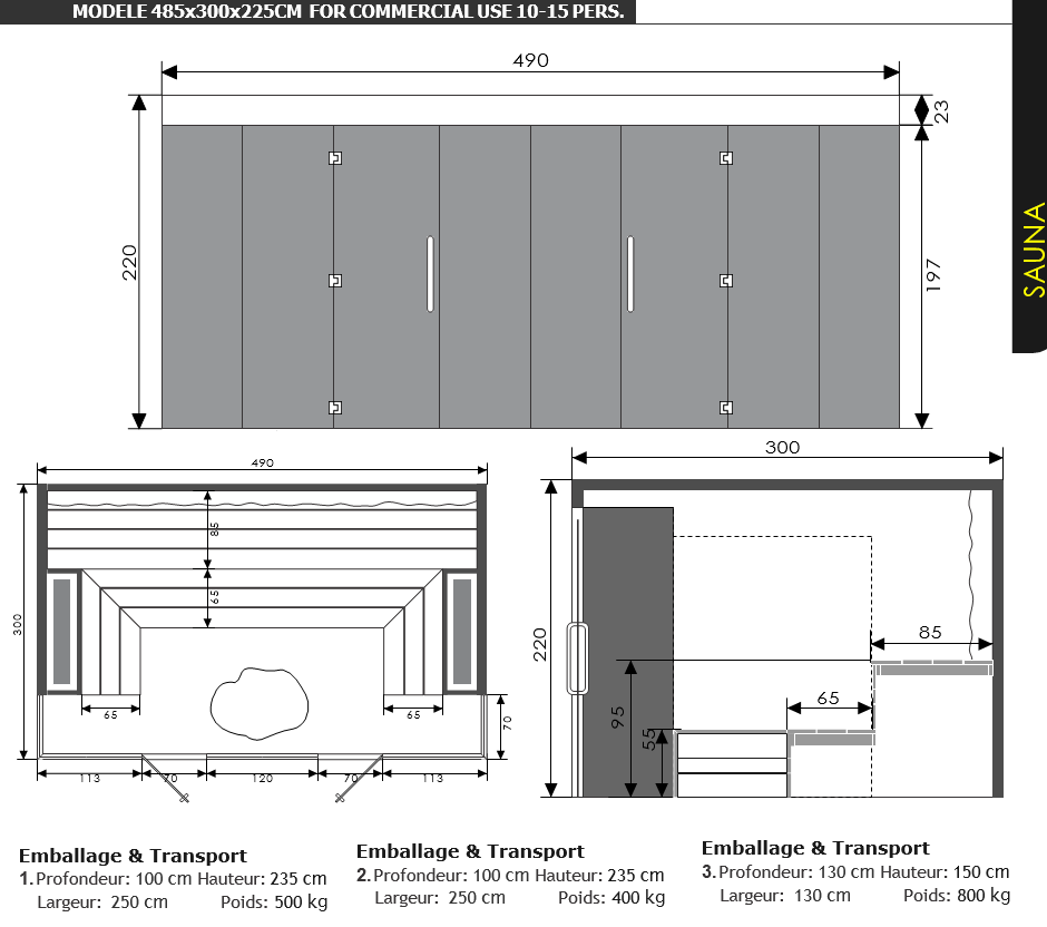 sauna venus pro - piscine et jardin NPDC