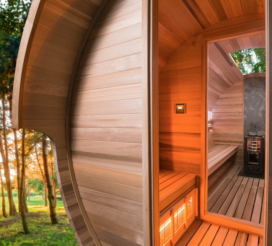 sauna extérieur tonneau BARREL - Piscine & Jardin - Nord pas de calais Picardie